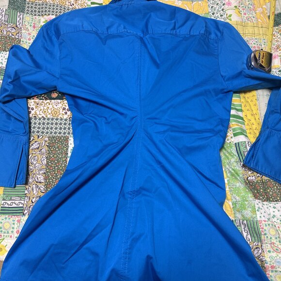 Zara Blue Shirt Dress - Picture 10 of 11